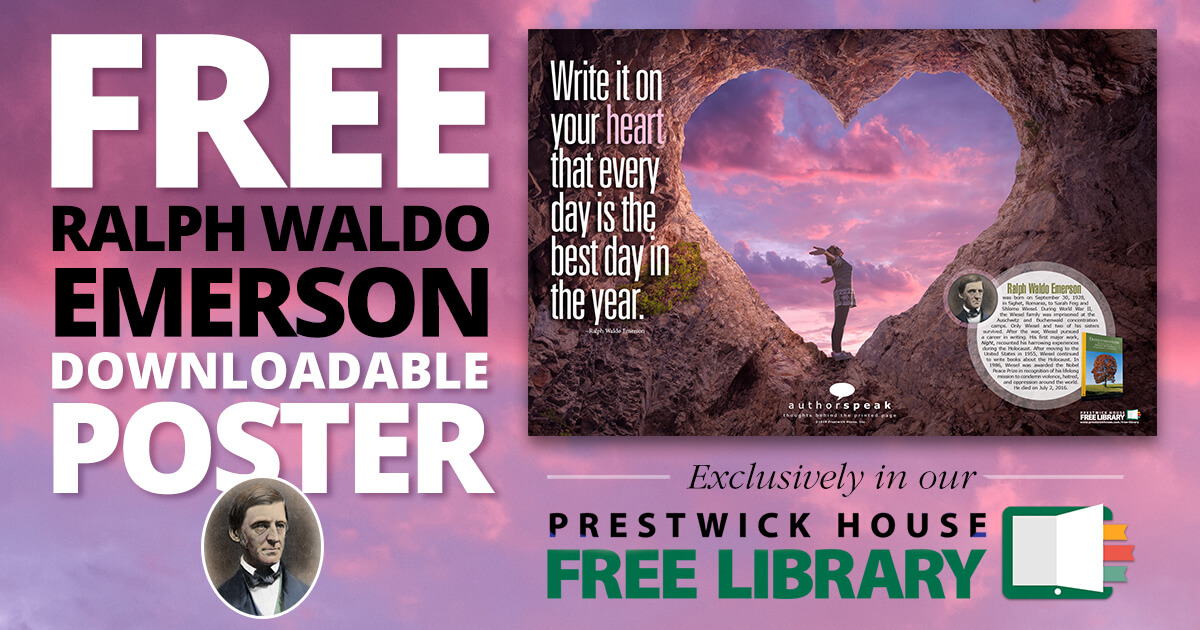 AuthorSpeak Ralph Waldo Emerson Free Poster Prestwick House